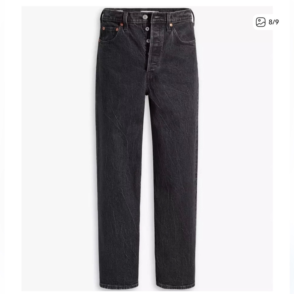 RIBCAGE STRAIGHT ANKLE WOMEN'S JEANS black